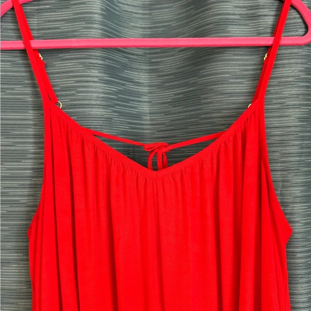 Ava & Viv Orange Maxi Dress Size 1X - Picture 4 of 8